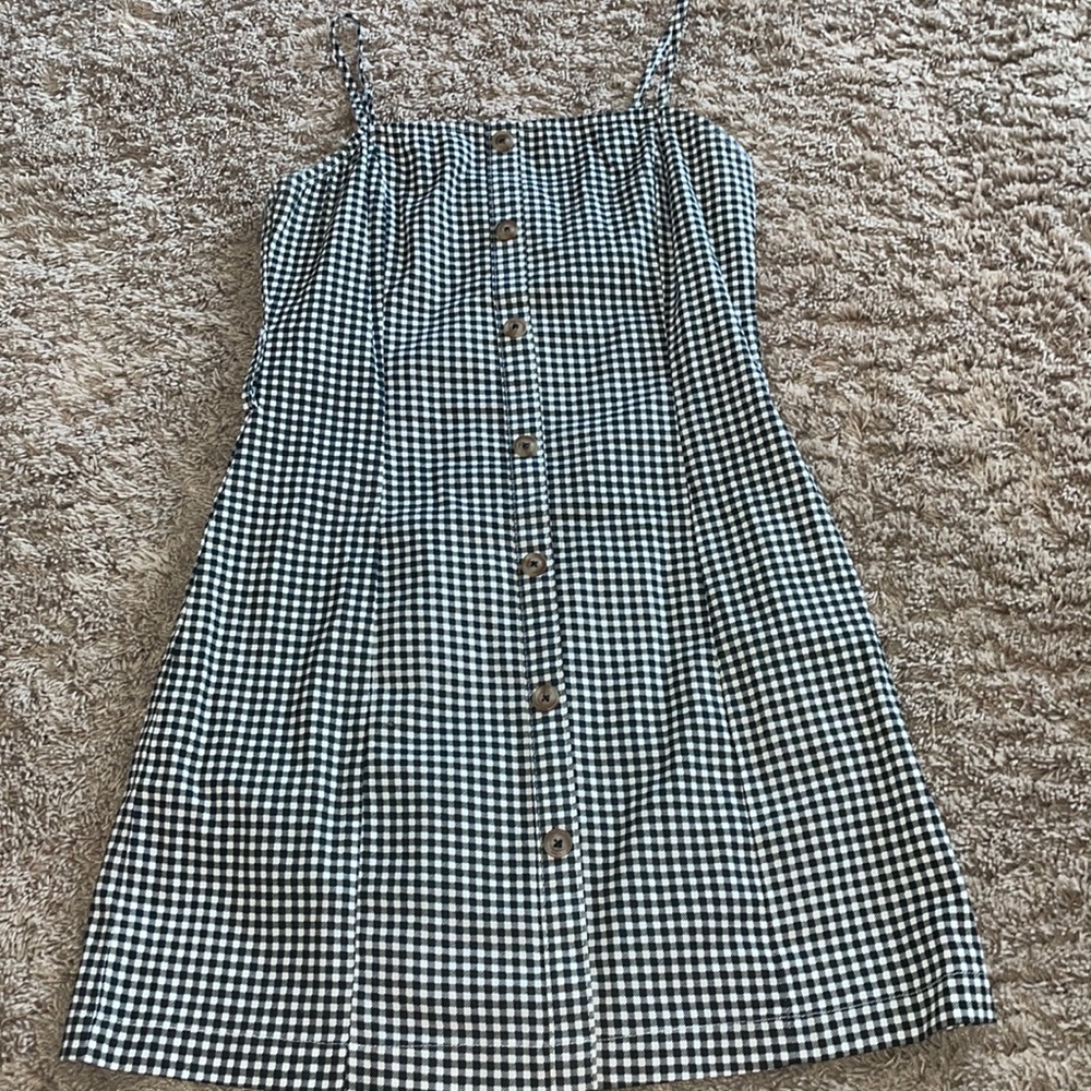 Plaid Button-down Dress